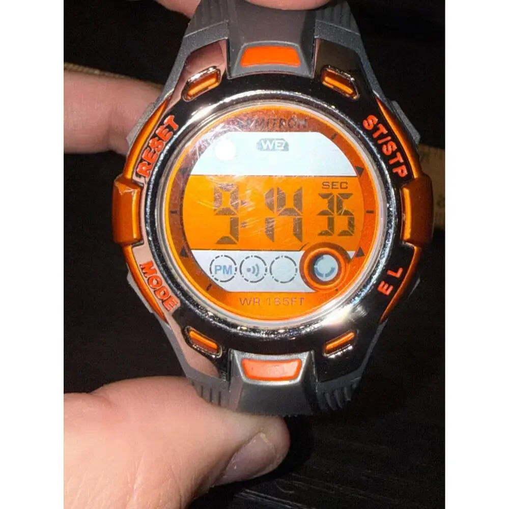 ARMITRON Pro Sport Gray and Orange Digital Watch #45/7054 Unisex (FC107-1Q4548